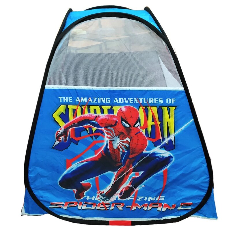 چادر بازی کودک فنری تاشو طرح مردعنکبوتی اسپایدر من spiderman قرمز سیسمونی کد3