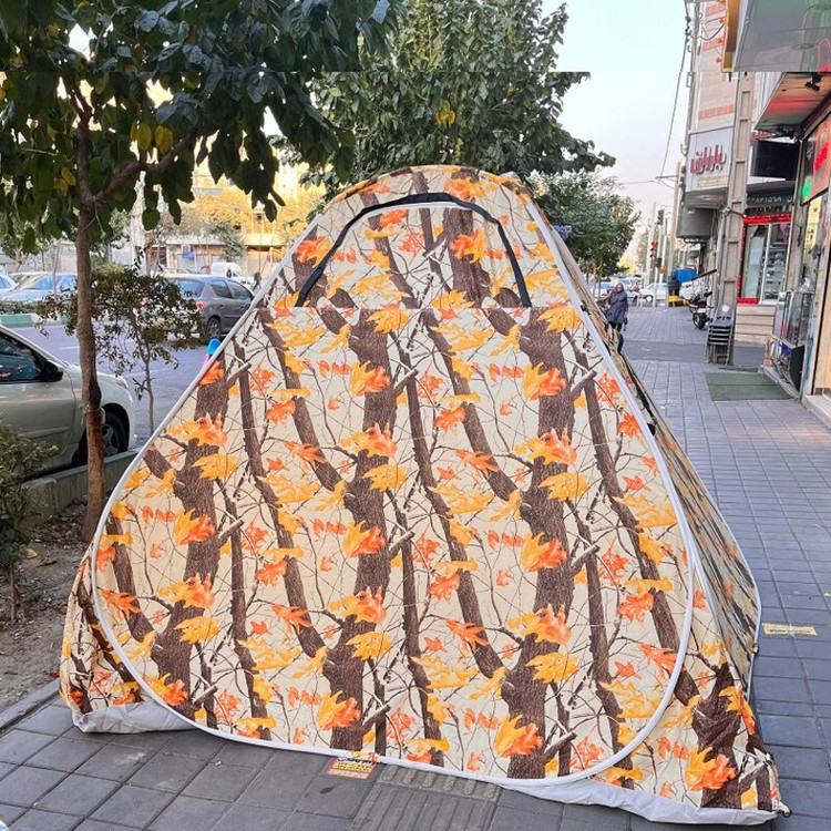 چادر مسافرتی 12نفره فنری تاشو با جنس برنو و داراس سه پنجره مدل طرح دار جدید کد4