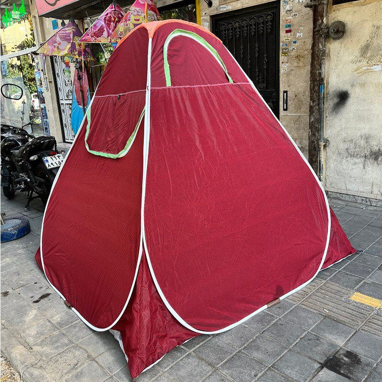 چادر مسافرتی فنری 6نفره جنس برنو با کفی ضخیم و زیپ درجه یک دارای رنگبندی کد5