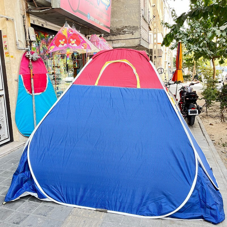 چادر مسافرتی 12 نفره جنس ضخیم برنو با کف ضخیم و سه پنجره و ارتفاع بلند کد8