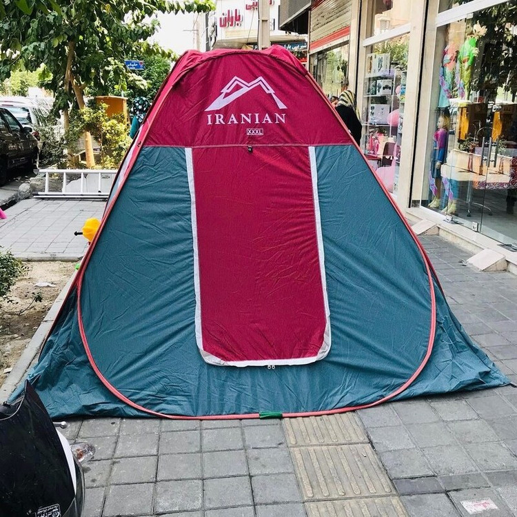 چادر مسافرتی8نفره فنری مدل برنو سفارشی کیفیت بالا ماشین افرود کمپ گردش کد90