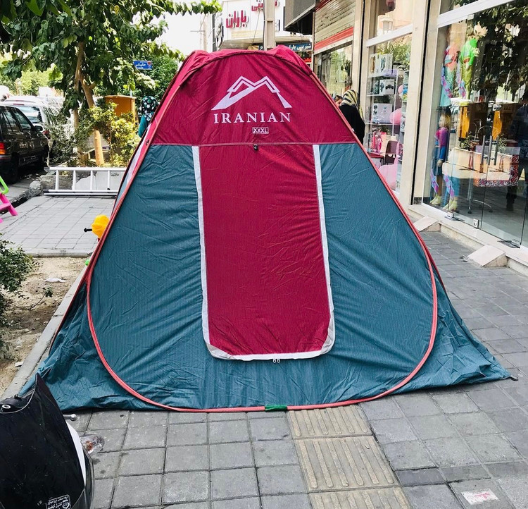 چادر مسافرتی 8 نفره سفارشی جنس برنو با ارتفاع بلند و کف ضخیم کد8