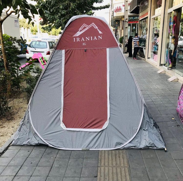 چادر مسافرتی 8 نفره فنری ( جنس برنو سفارشی دوز) با ارتفاع بلند و کف ضخیم و 3 پنجره کد 13