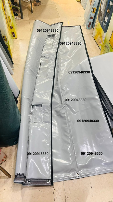 محافظ کابین اسانسور ضخیم و ضداب و ضد ضربه با قلاب